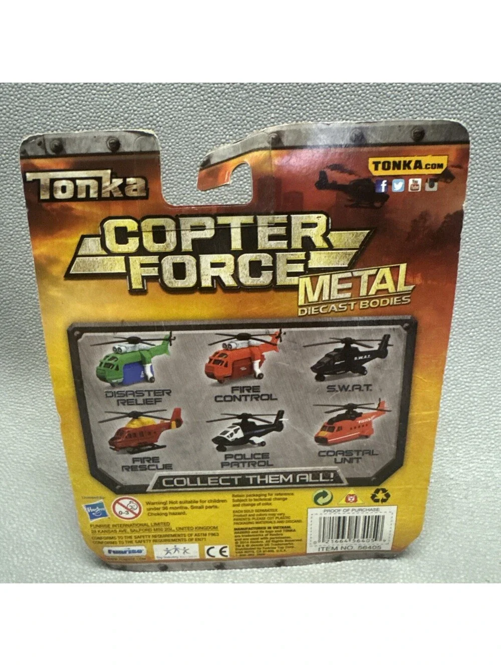 Tonka Metal Helicopters Lot Of 3 Copter Force 1/64 Police Fire Disaster Not Mint